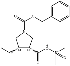 [2-[(3R,4S)-4-乙基-1-[(苯基甲氧基)羰基]-3-吡咯烷基]-2-氧代乙基]二甲基-亞砜內鹽
